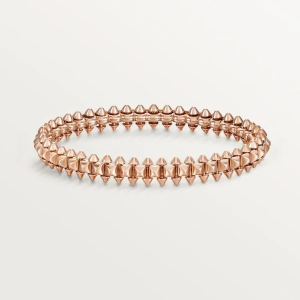 Rose Gold Tone Clash Bracelet Bold Model Unisex Gift Ideas