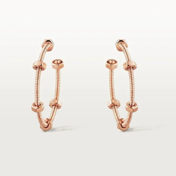 Rose Gold Tone Ecrou Earrings Best Gift Ideas