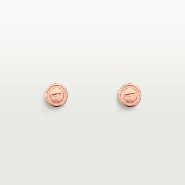 Rose Gold Tone Love Stud Earrings Gift Ideas For Women