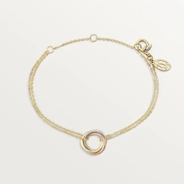 Triple Tone Gold Tone Bracelet Best Gift Ideas For Couple