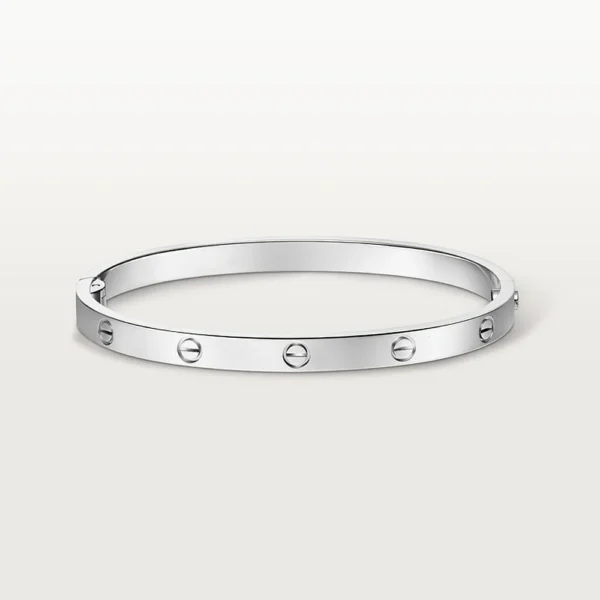 White Gold Tone Love Bracelet With Screw Motifs Unisex Gift Ideas