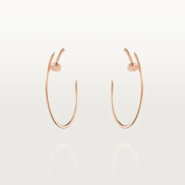 Women's Juste Hoop Rose Gold Tone Women's Earrings Cool Gift Ideas For Her