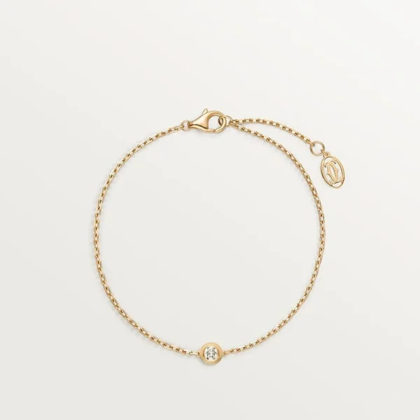 Yellow Gold Tone Amour Bracelet Gift Ideas For Couple