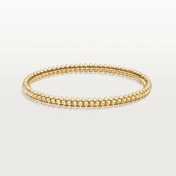Yellow Gold Tone Clash Bracelet Conical Studs Bracelet Gift Ideas For Women
