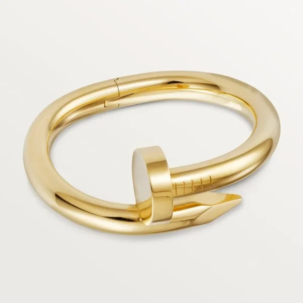 Yellow Gold Tone Clou Bracelet Bold Bracelet Design Gift Ideas For Women