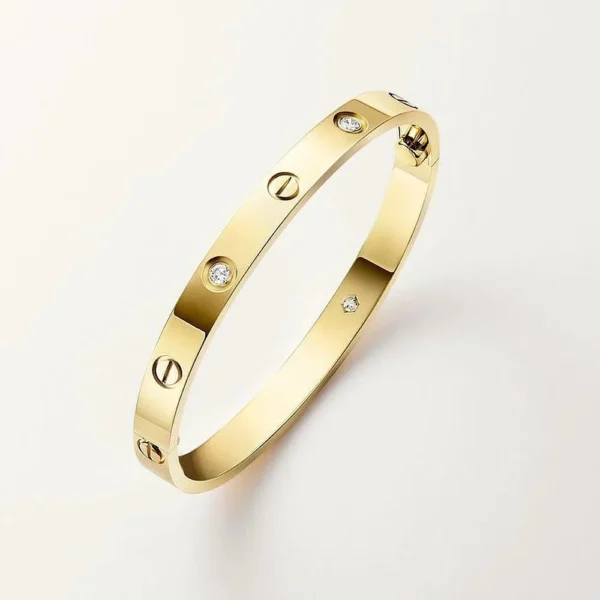 Yellow Gold Tone Love Bracelet With Screw Classic Design Best Present Ideas