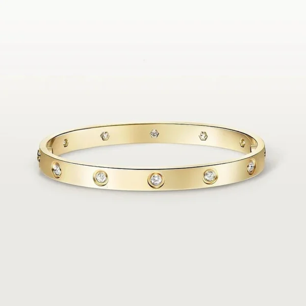 Yellow Gold Tone Love Bracelet With Screw Motifs Design Best Present Ideas