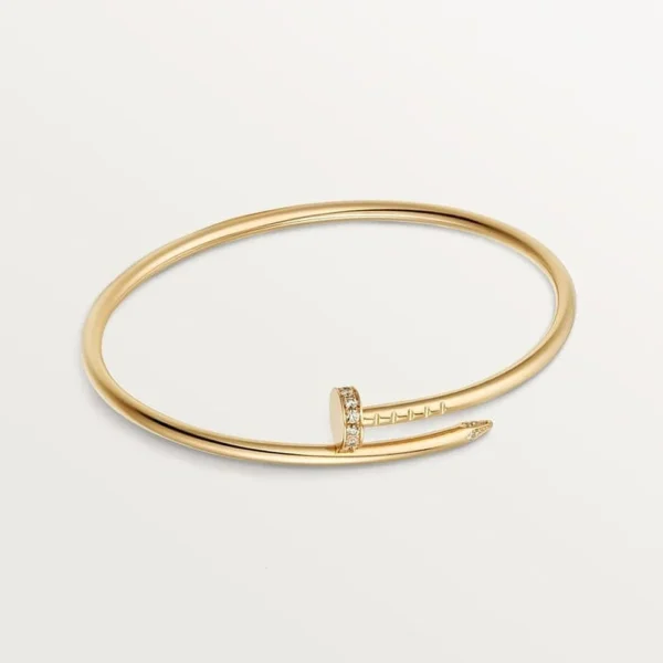 Yellow Gold Tone Nail Motif Clou Bracelet Best Gift For Women