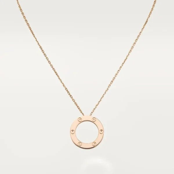 Love Rose Gold Tone Necklace Jewelry Gift Ideas