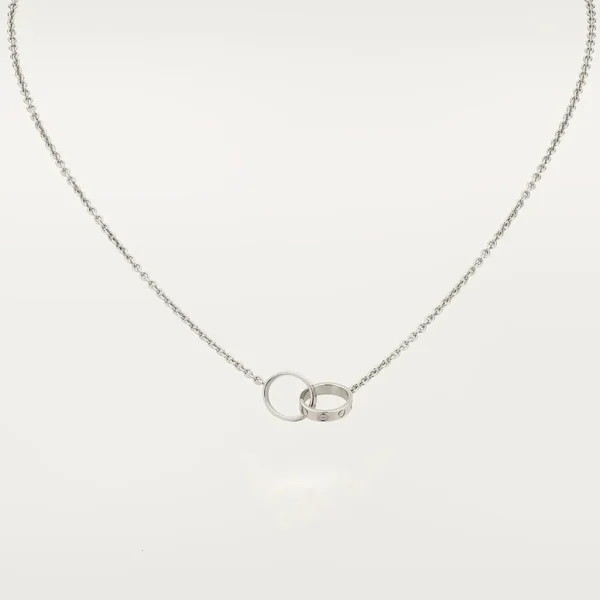Love White Gold Tone Necklace Jewelry Gift Ideas