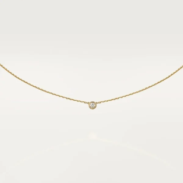 Yellow Gold Amour Necklace Best Gift For Hers