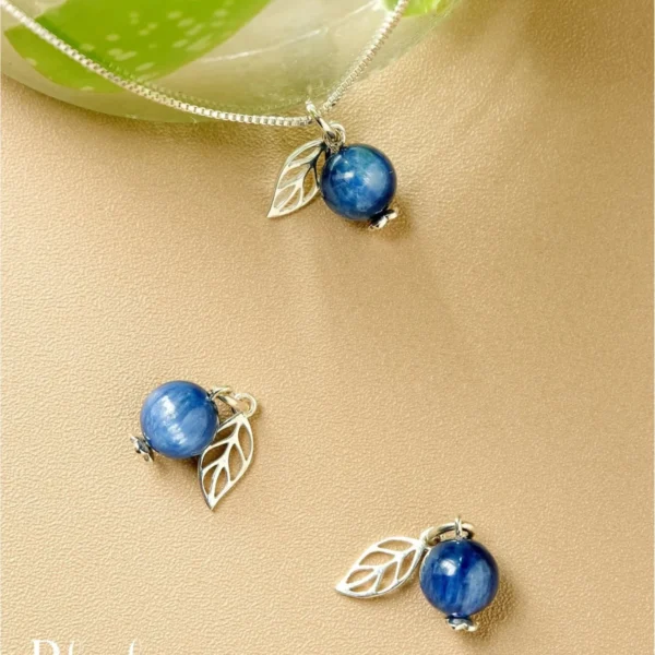 Handcrafted Blueberry Necklace by Merfast Jewelry