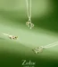 Zodiac Earth Sign Gemstone Necklace 925 Sterling Silver