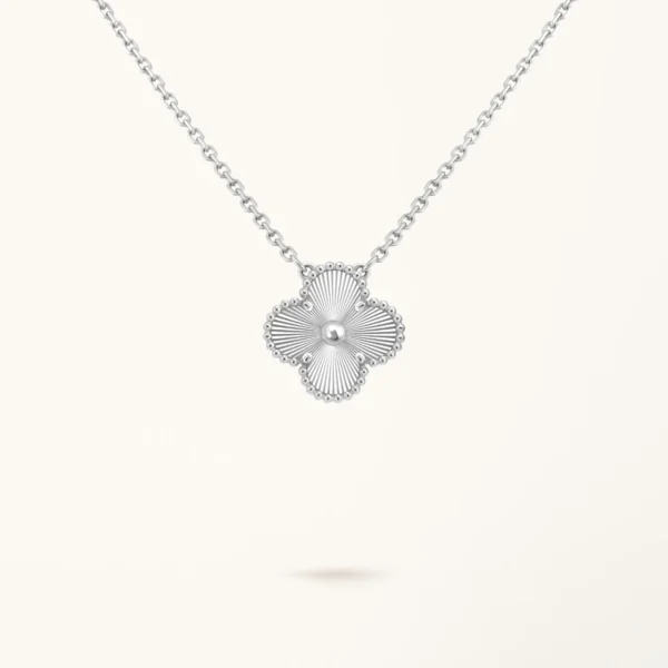 Clover Necklace Sterling Silver Clover Motif Minimalist High Quality