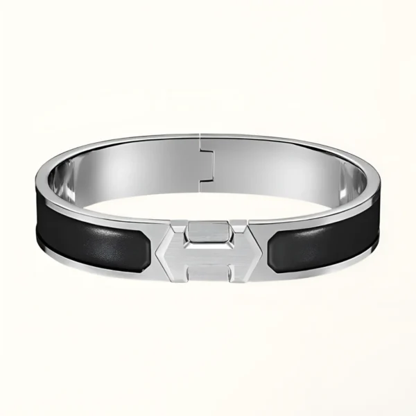 Super H Bracelet Black Enamel 12mm High Quality