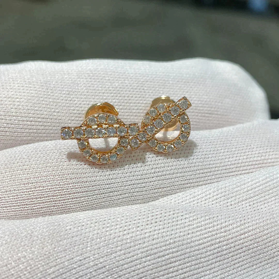 echappee mini diamond stud earrings qc1ld