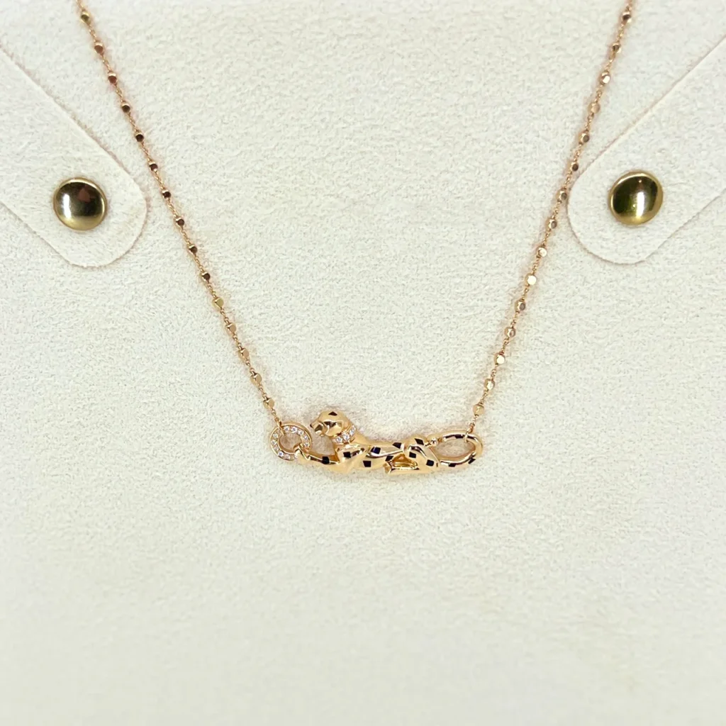 Leopard Panther Necklace Gold for Women Animal Pendant Jewelry 2